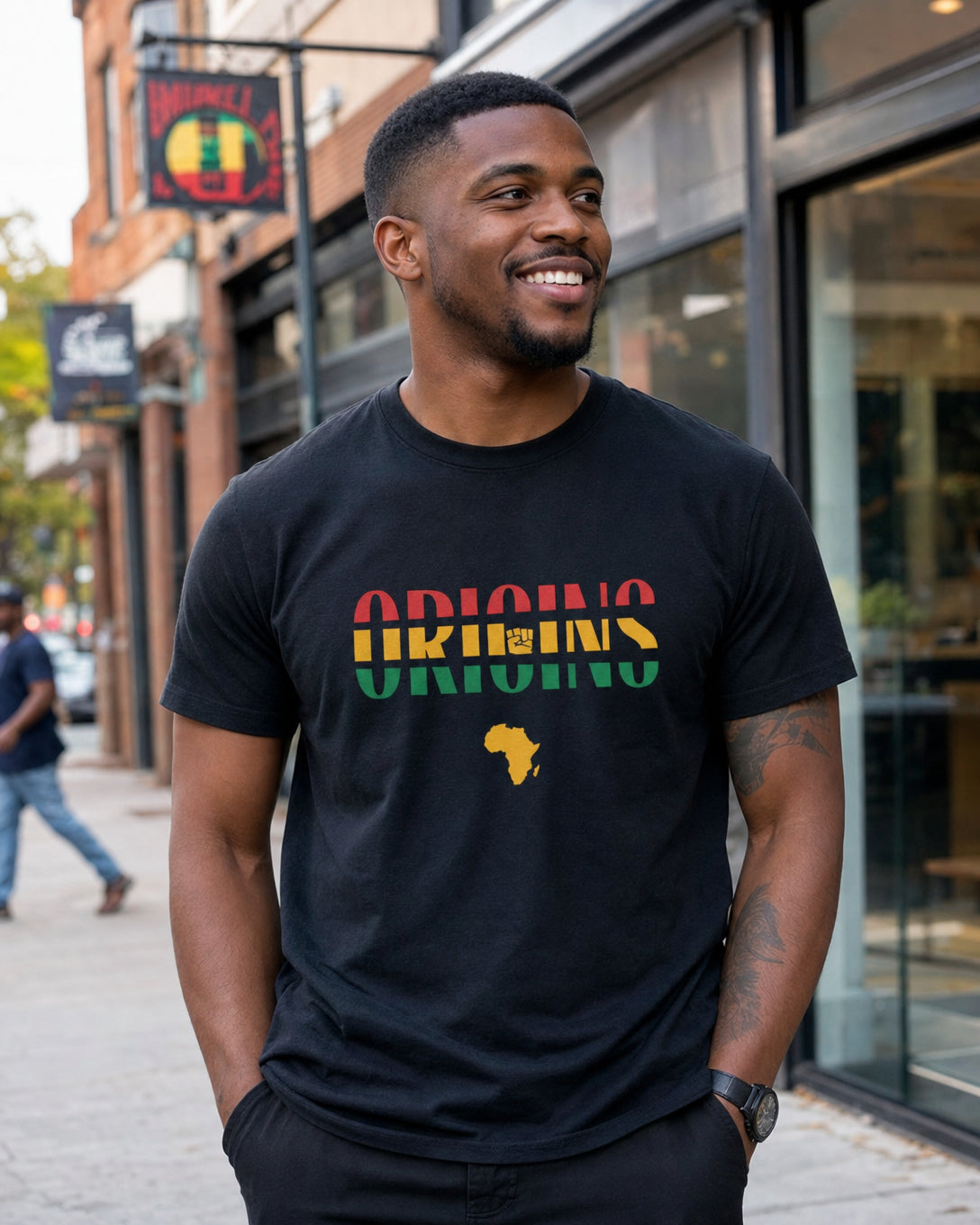Origins Gold Classic T-Shirt — lifestyle photo | Origins Clothing Co