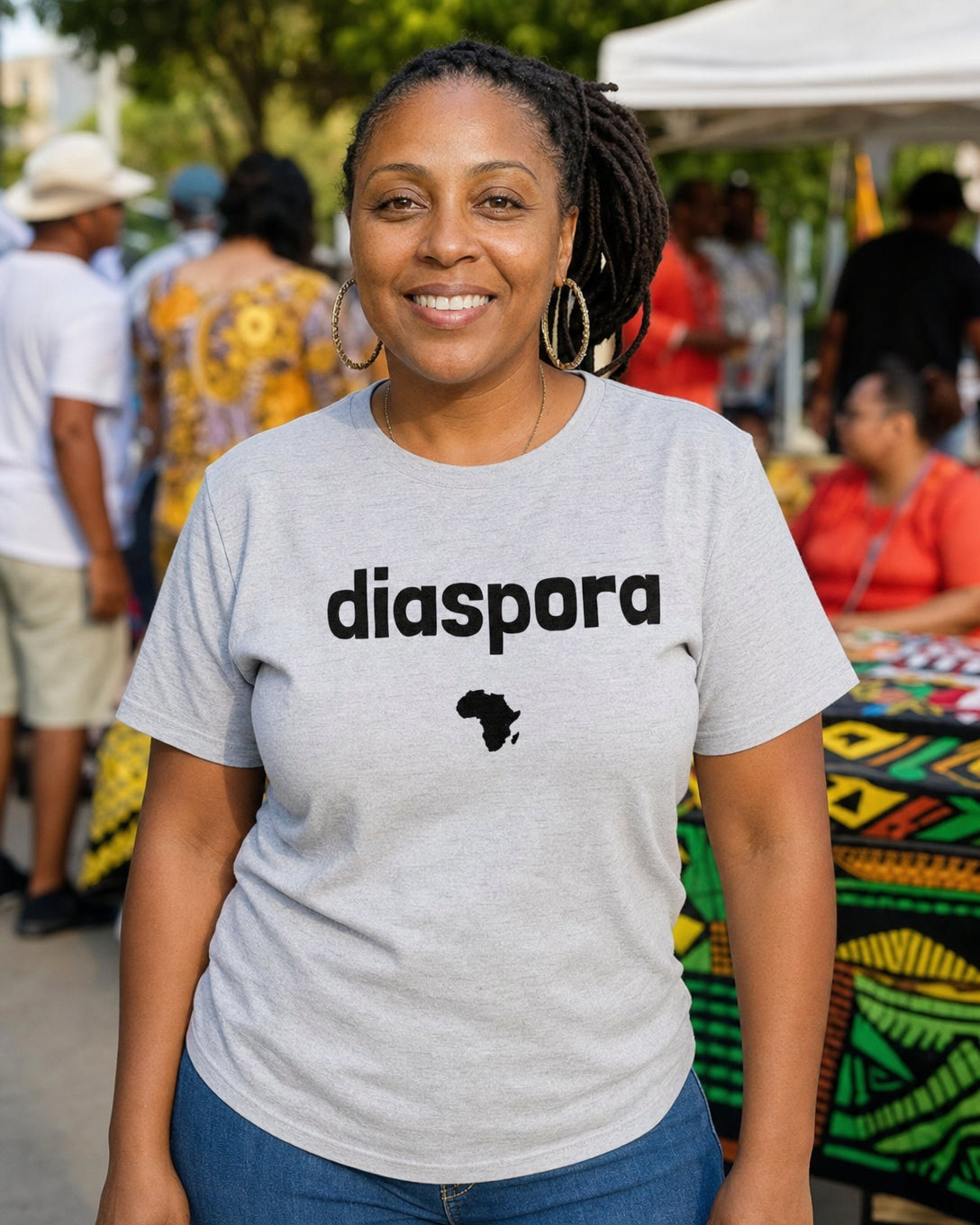 African Diaspora T-Shirt — lifestyle photo | Origins Clothing Co