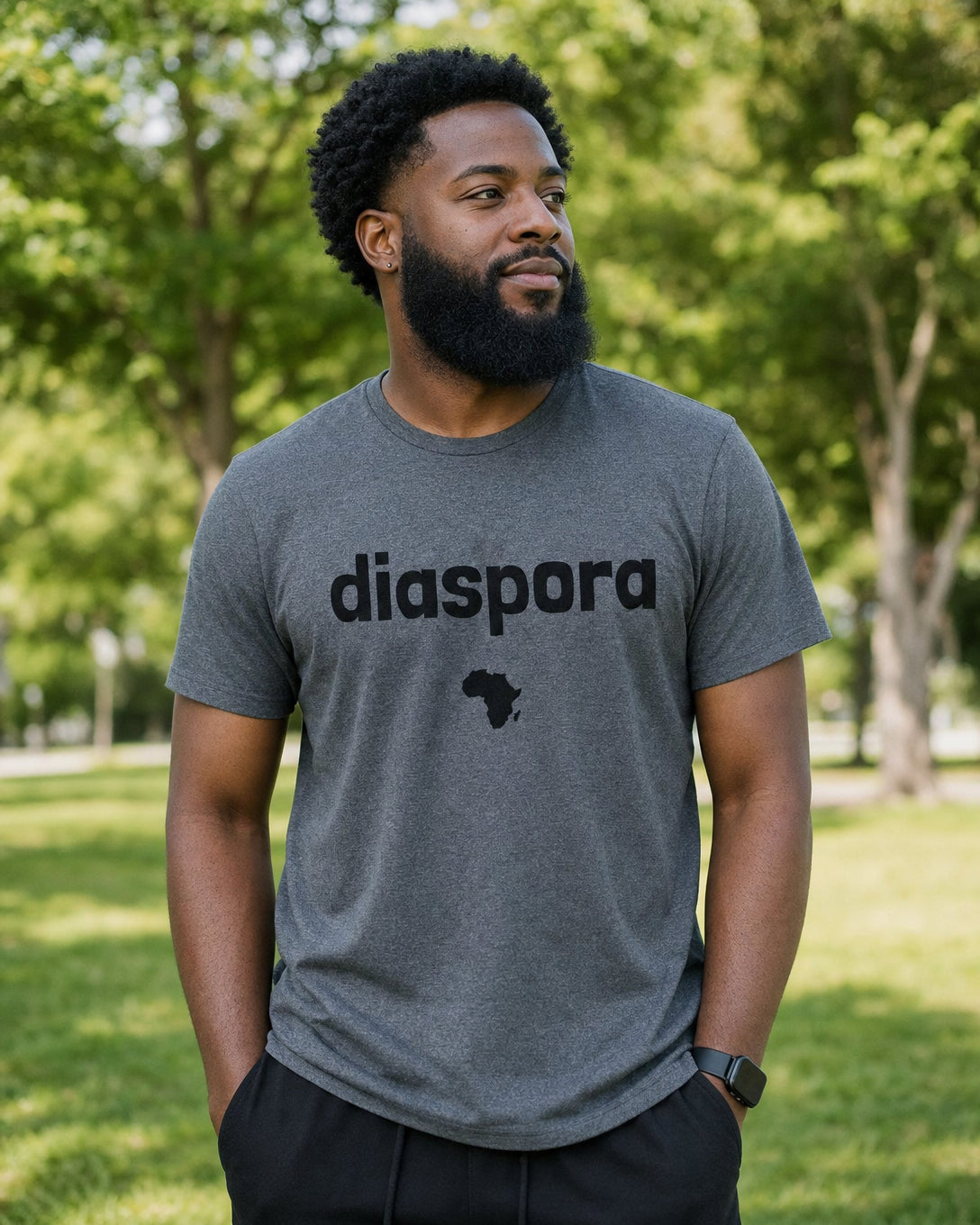 African Diaspora T-Shirt — lifestyle photo | Origins Clothing Co
