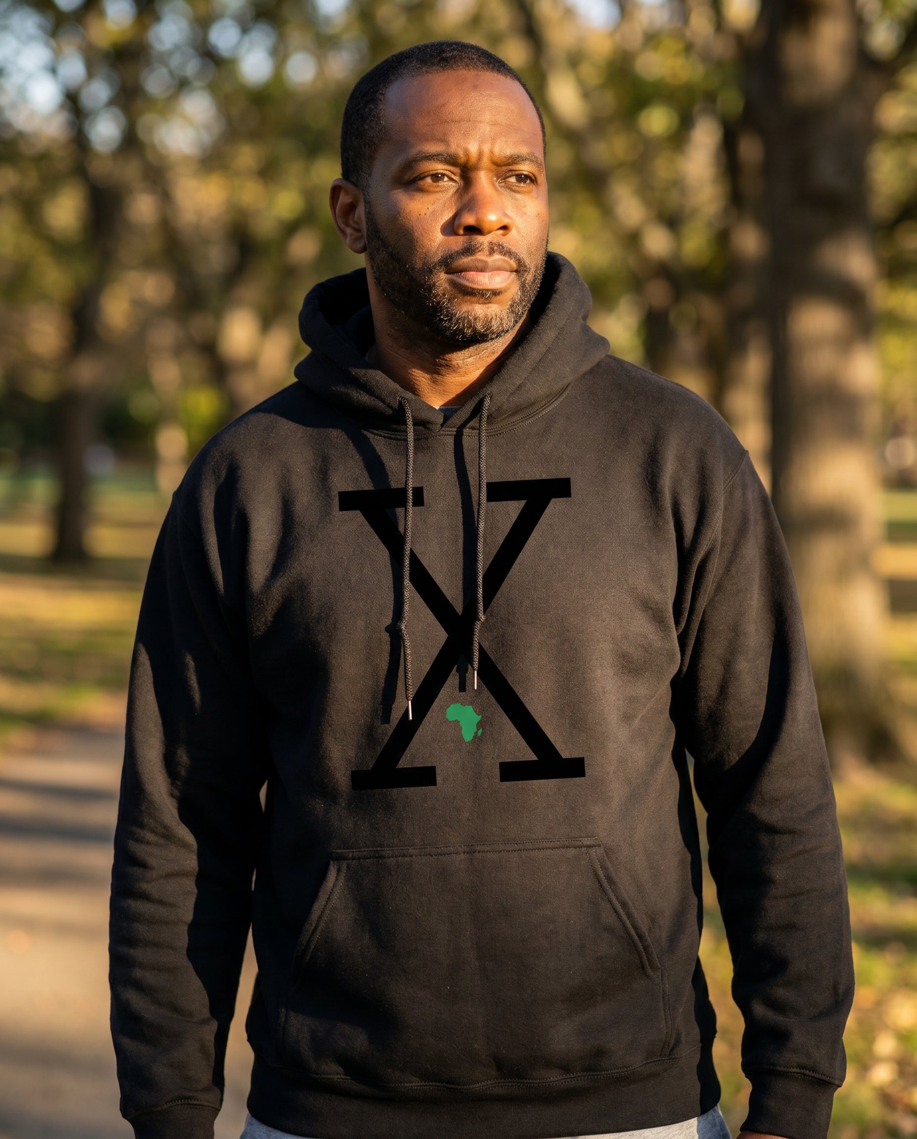 Malcolm X Fleece Hoodie - lifestyle photo