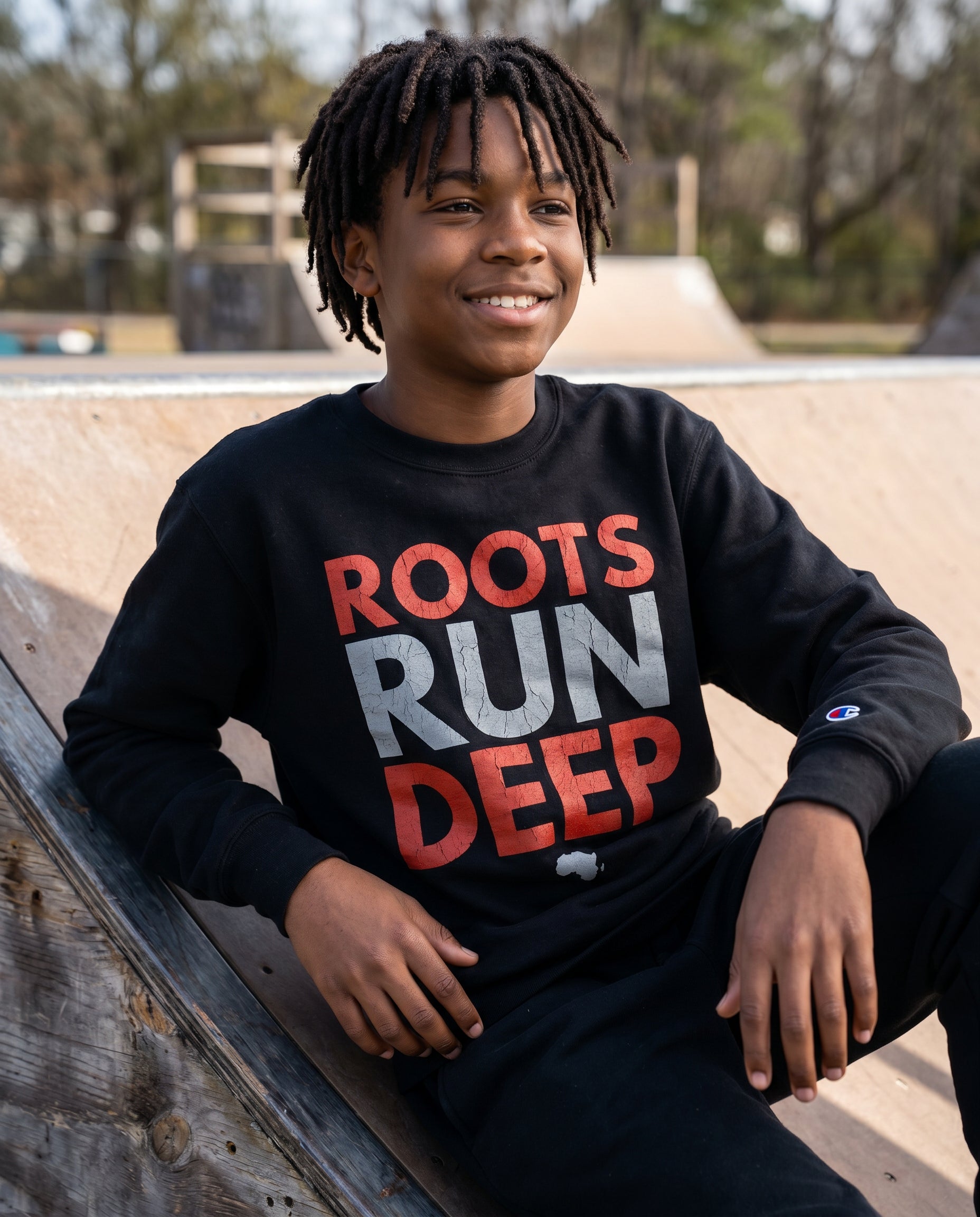 Roots Run Deep Champion Sweatshirt - lifestyle photo