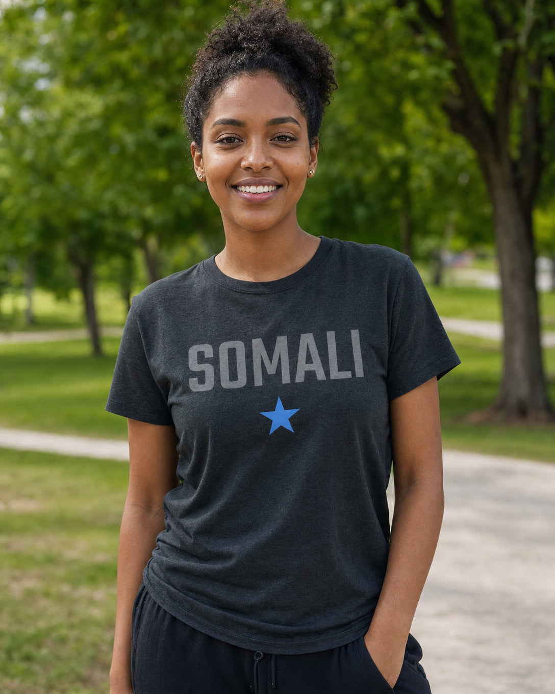 Somali Star T-Shirt — lifestyle photo | Origins Clothing Co