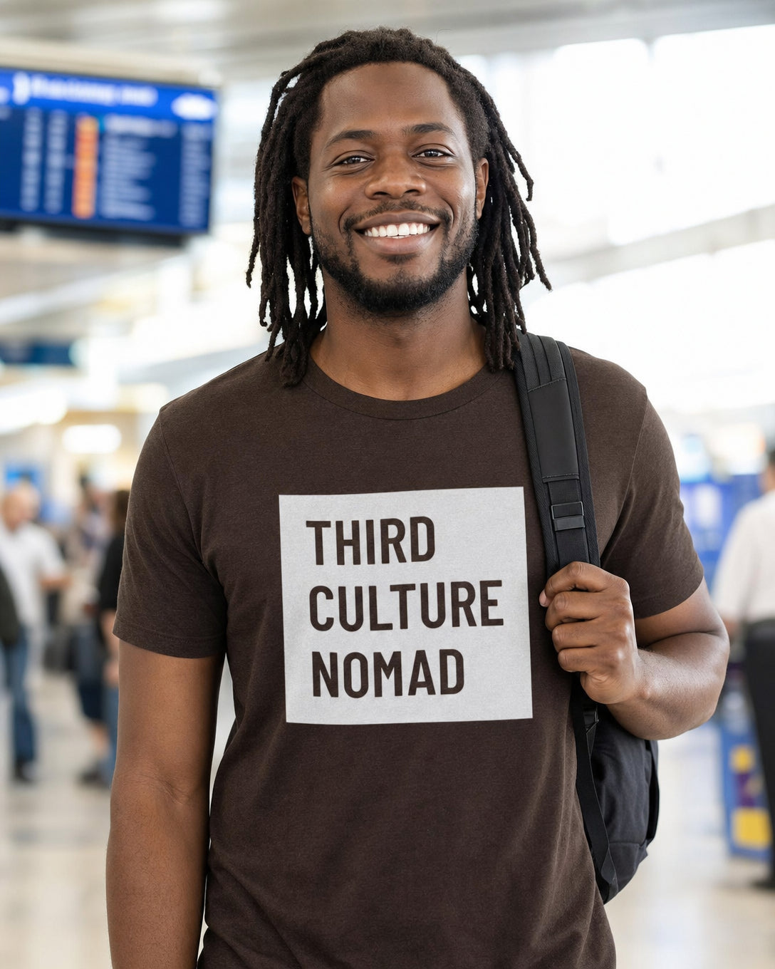 Third Culture Nomad T-Shirt — lifestyle photo | Origins Clothing Co
