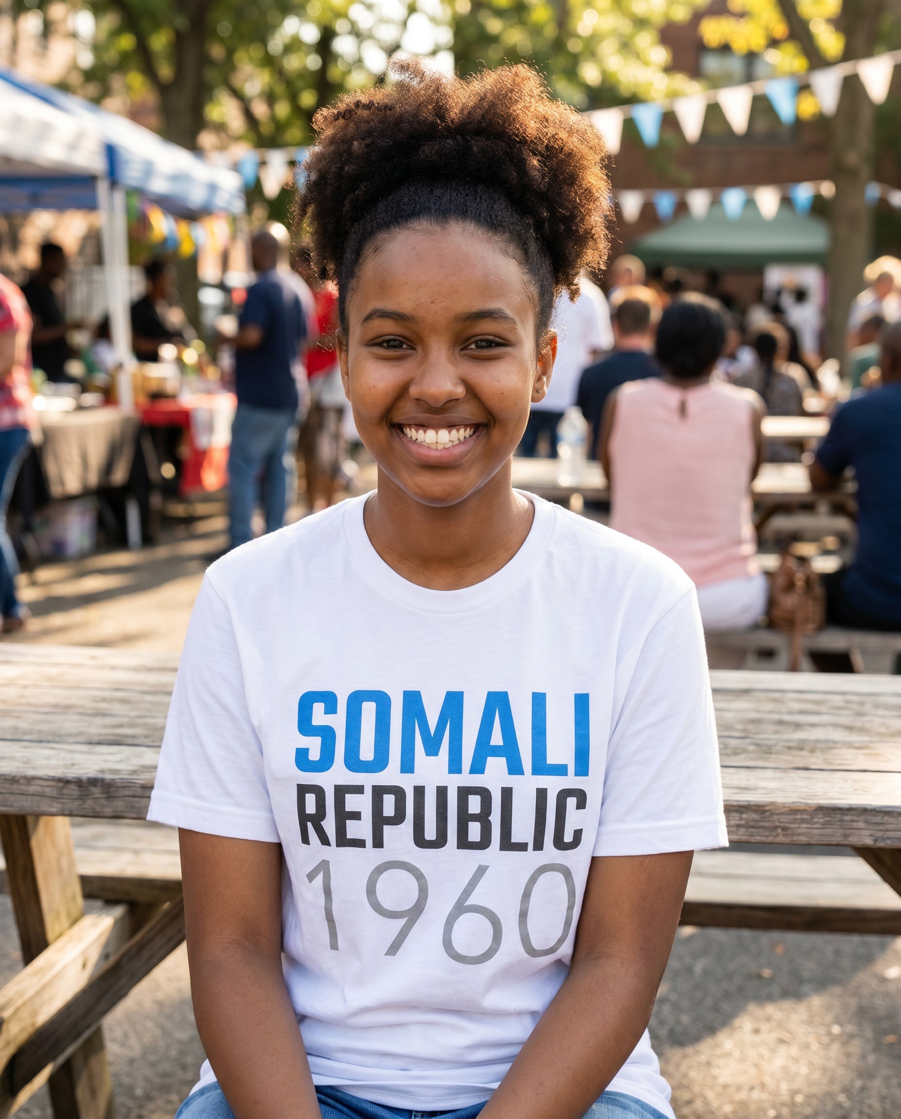 Somalia 1960 T-Shirt — lifestyle photo | Origins Clothing Co