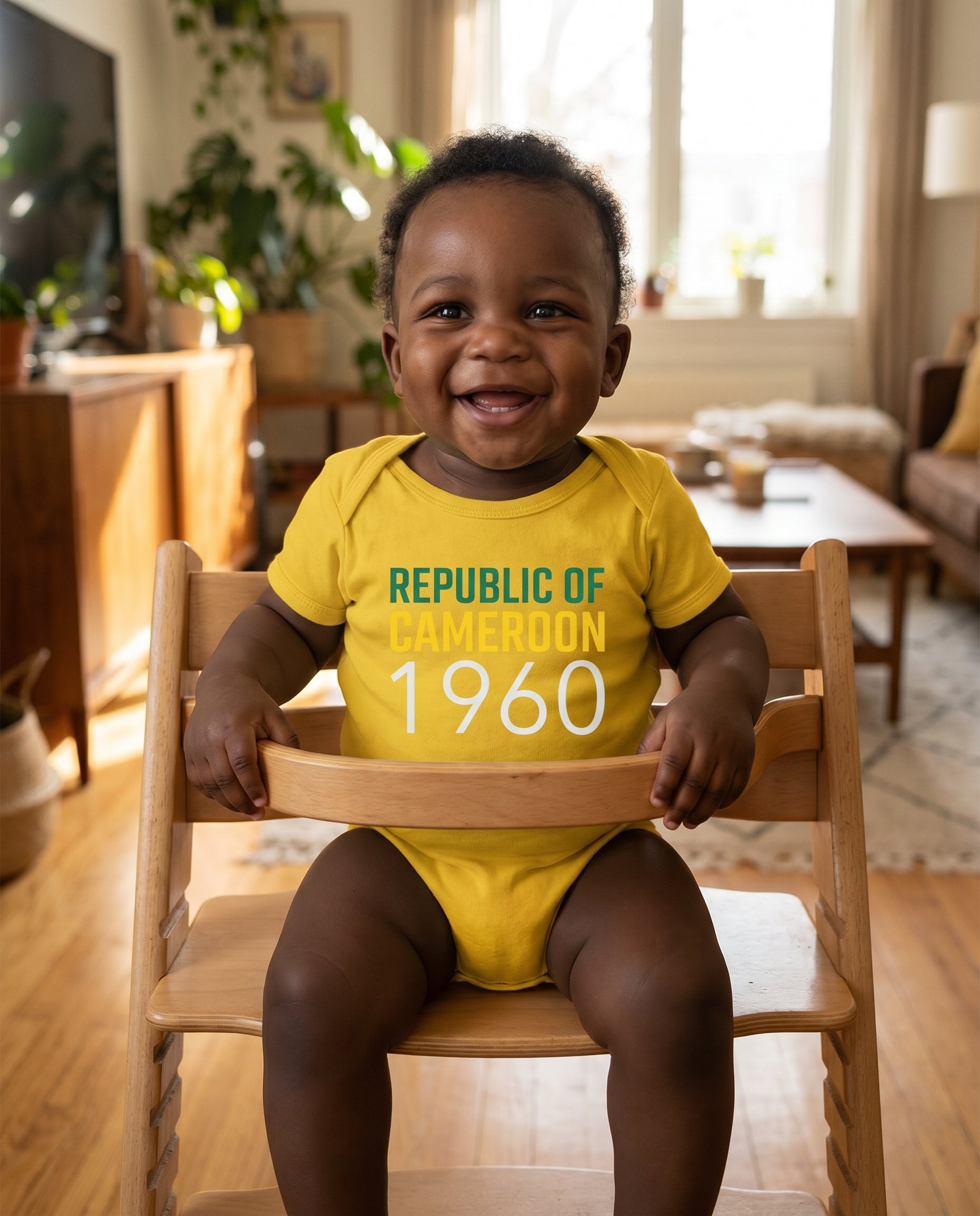 Cameroon 1960 Baby Onesie - lifestyle photo