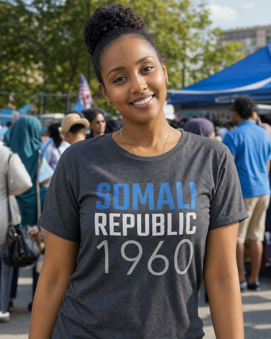 Somalia 1960 T-Shirt — lifestyle photo | Origins Clothing Co