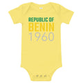 Benin 1960 Baby Onesie - Origins Clothing