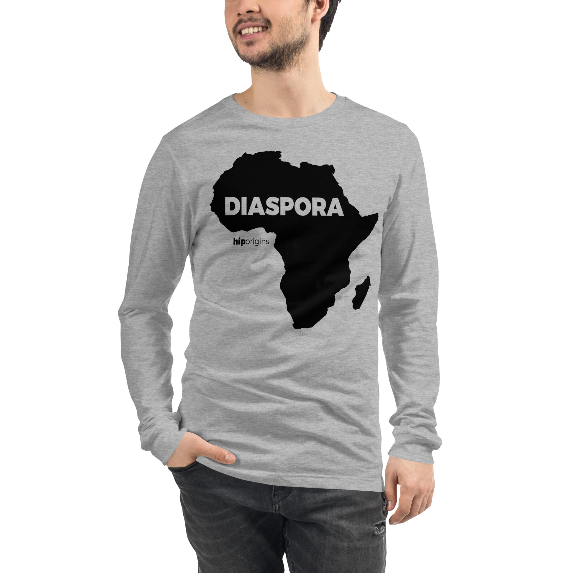 Black Diaspora Unisex Long Sleeve Tee - Origins Clothing