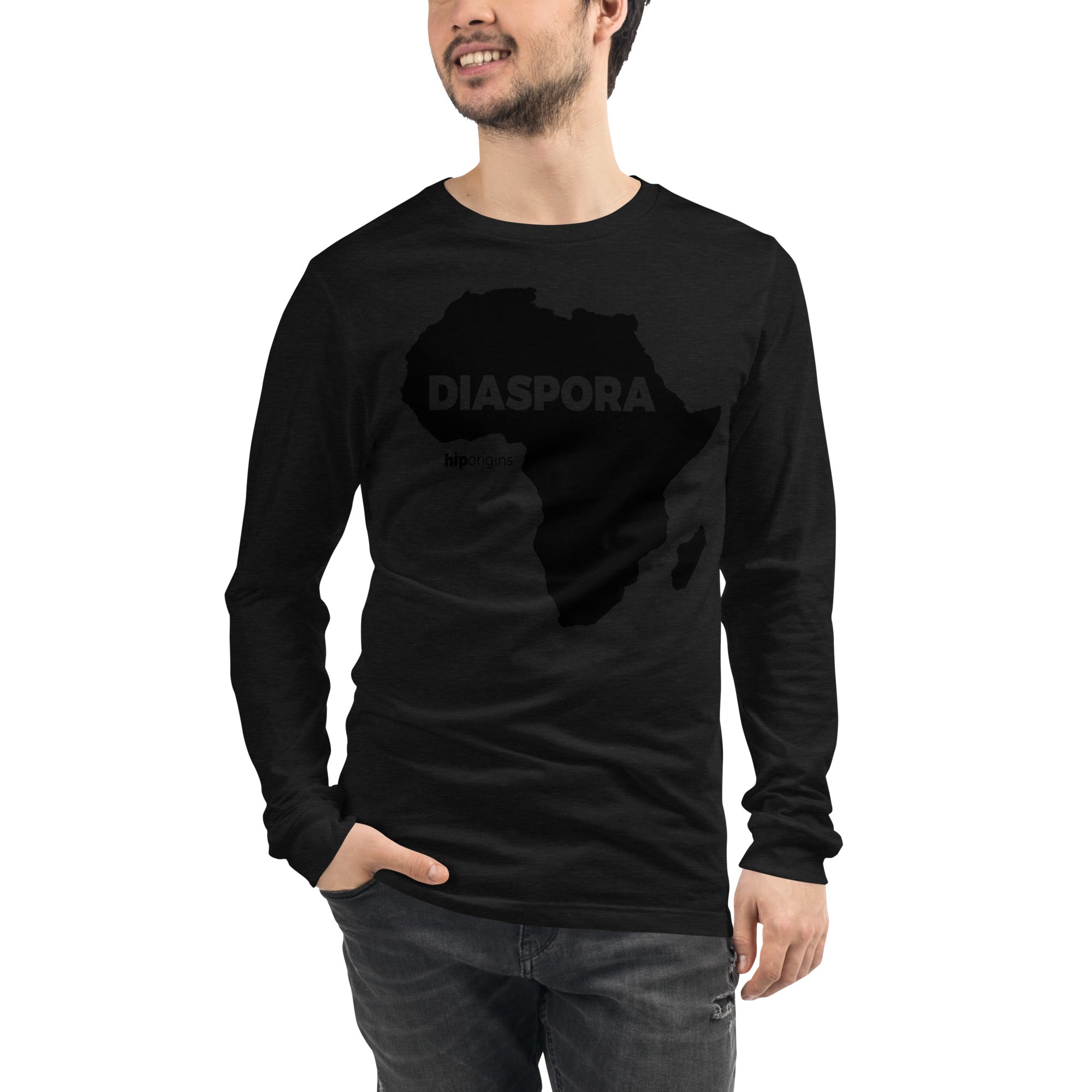 Black Diaspora Unisex Long Sleeve Tee - Origins Clothing