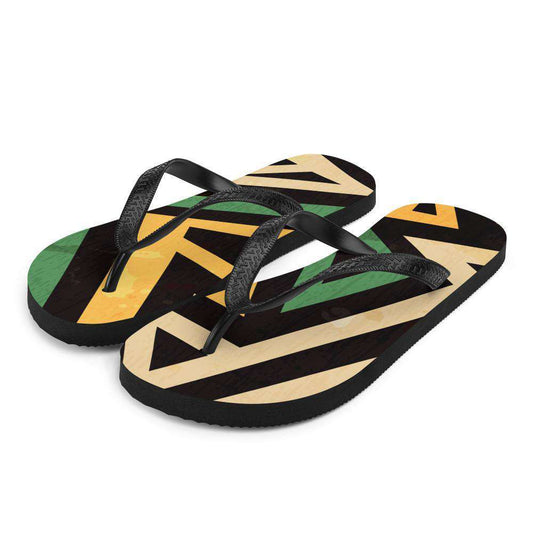 Bold Print Flip-Flops - Origins Clothing