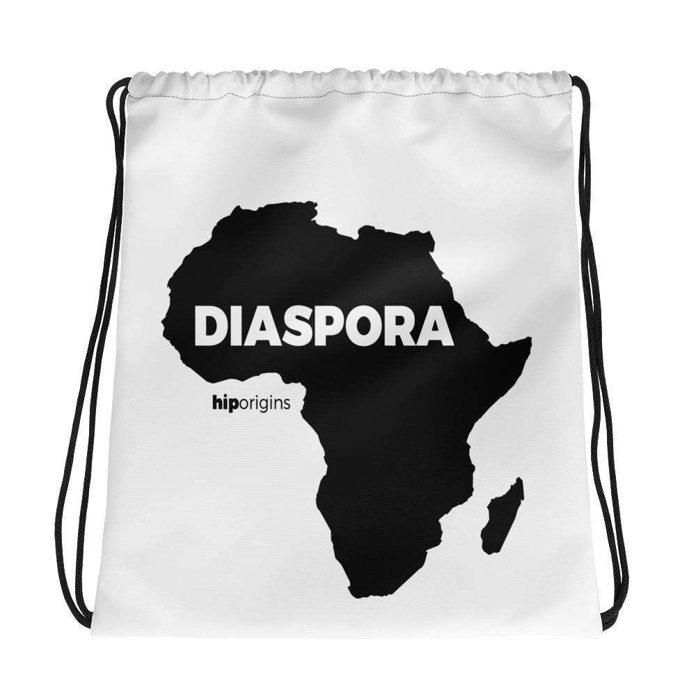 Diaspora Black Drawstring Bag - Origins Clothing