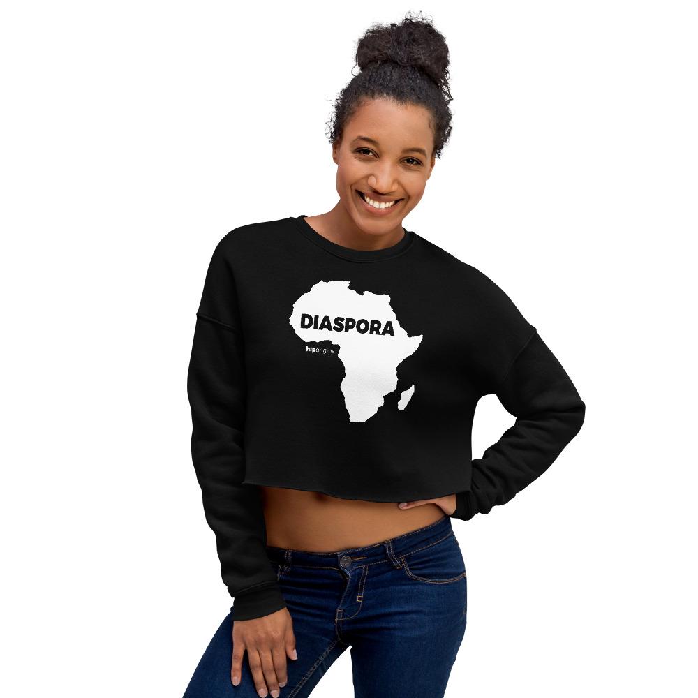 Diaspora White Crop Sweatshirt - Origins Clothing