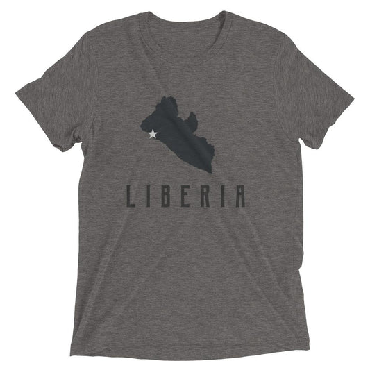 Liberia Map T-Shirt - Origins Clothing