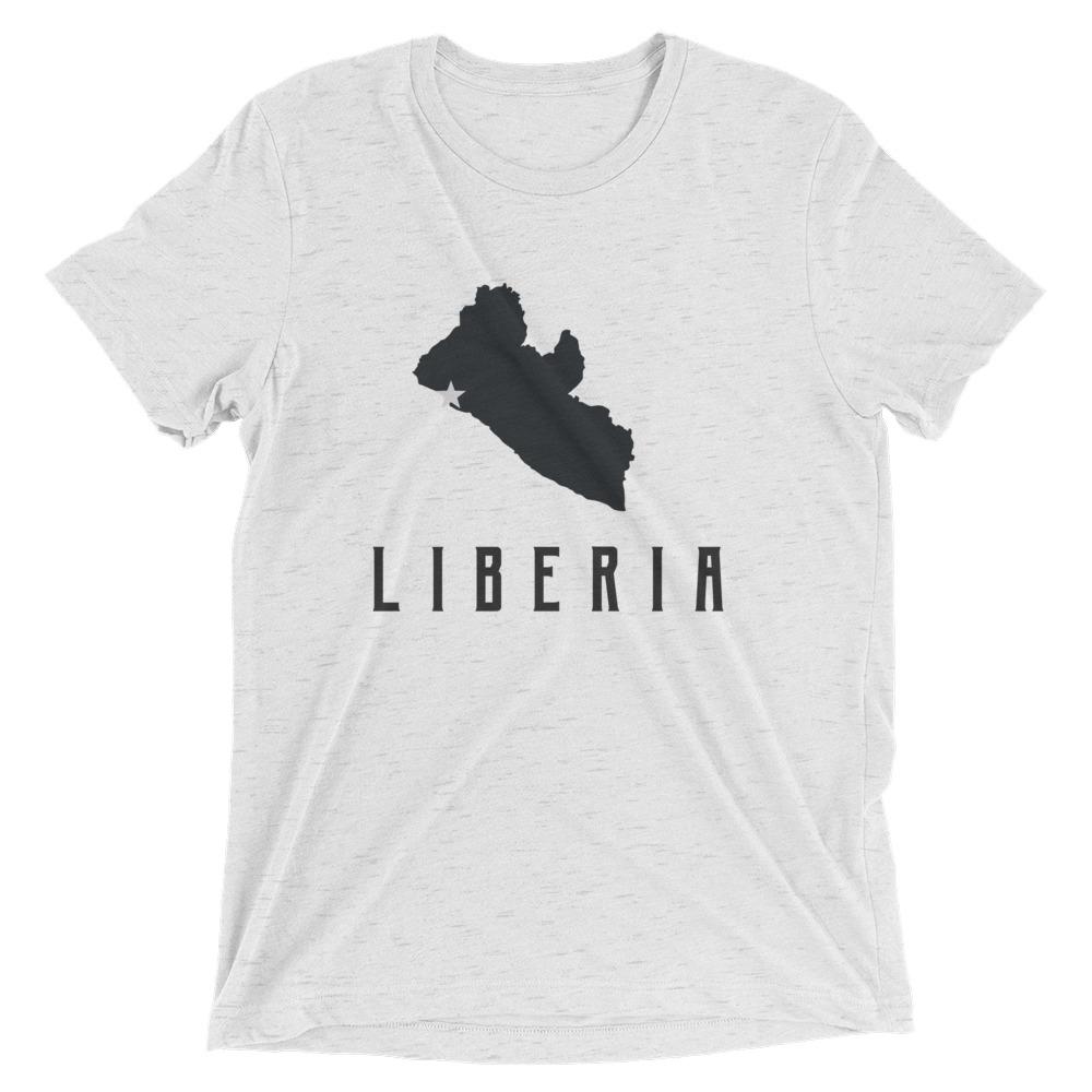 Liberia Map T-Shirt - Origins Clothing